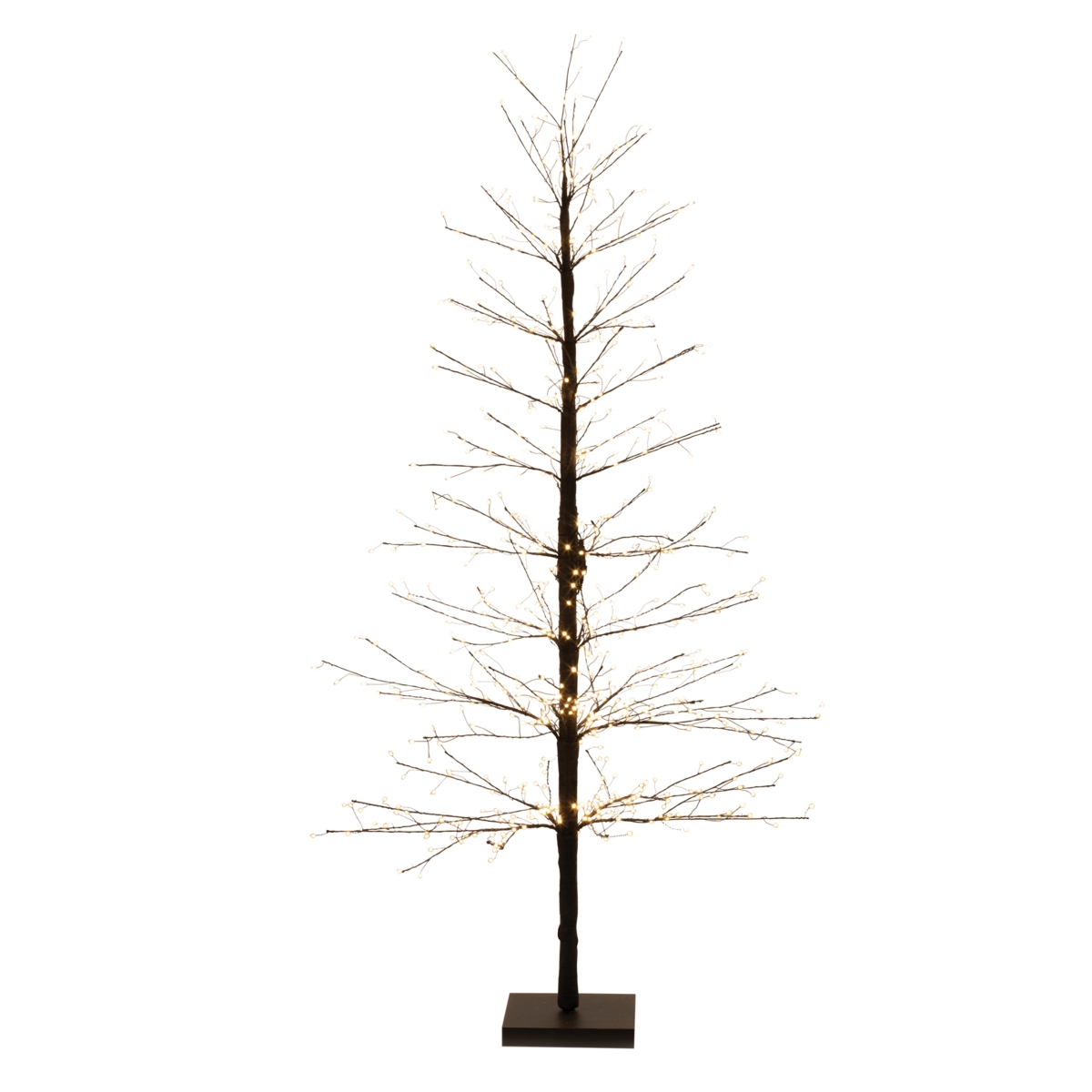 94111DS 5 ft. Paper UL Plug LED Tree with 652 Lights, Black