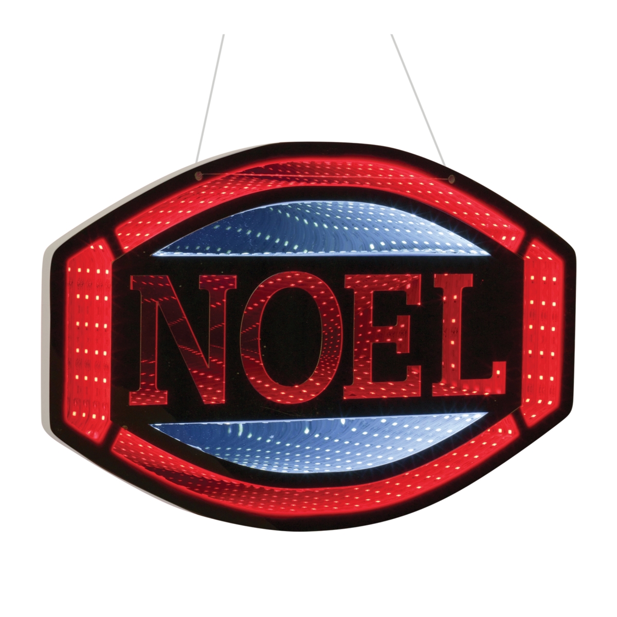 94336DS 15.75 in. Acrylic UL Plug Noel Sign Ekkolight, Red & White