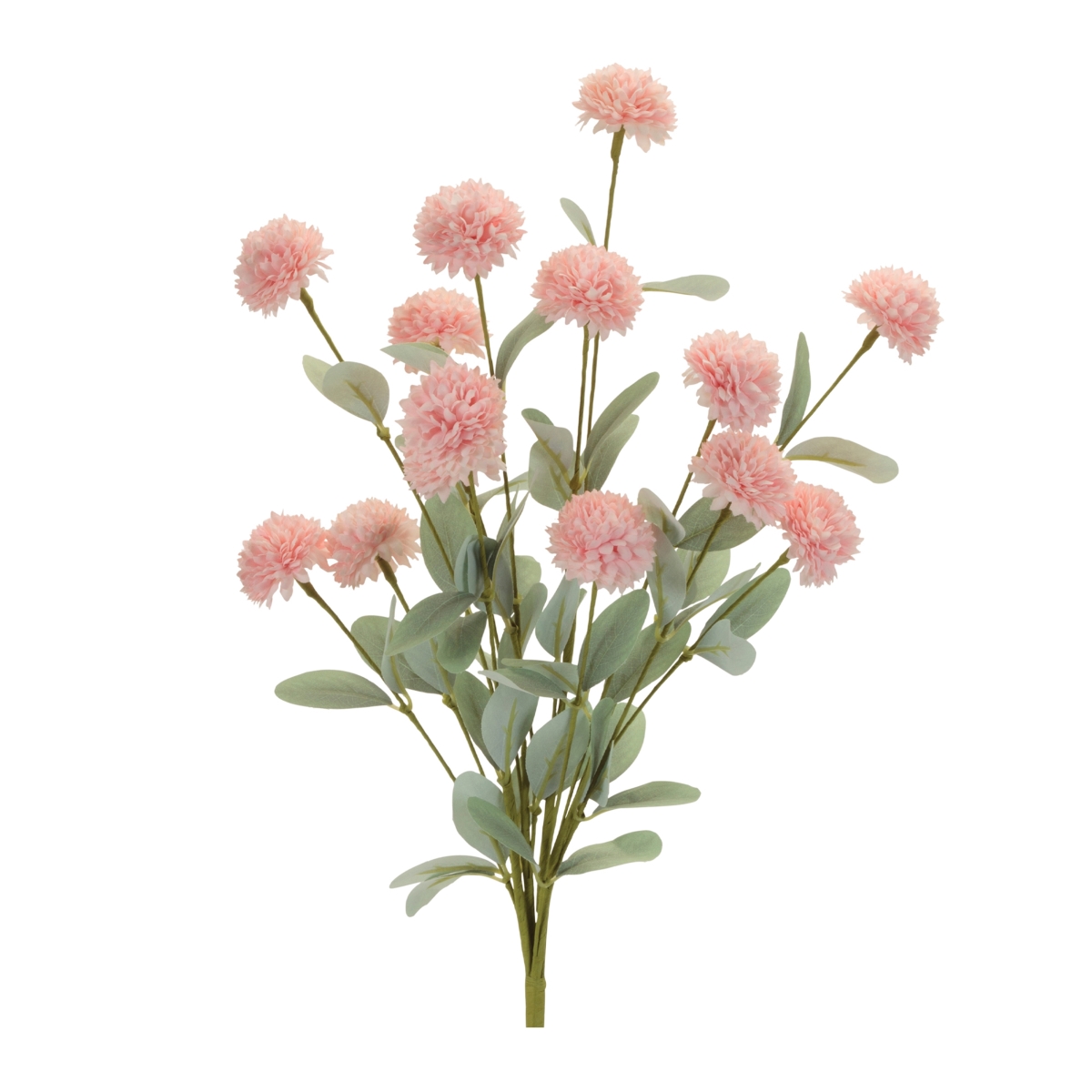 Picture of Melrose 96823DS 18 in. Polyester Mini Mum Bush&#44; Pink & Green - Set of 4