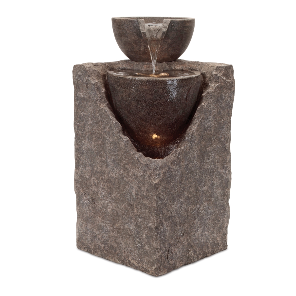 96025DS 11.5 x 24 in. Resin Fountain, Gray