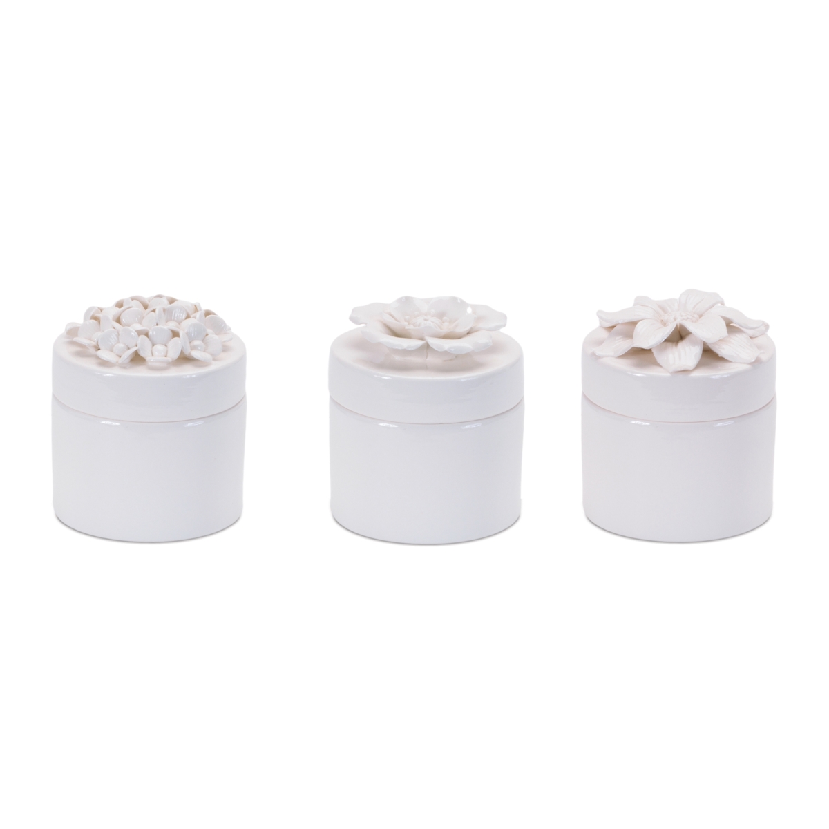 Picture of Melrose 96460DS 4 x 4.5 in. Sto are Floral Box, White - Set of 3