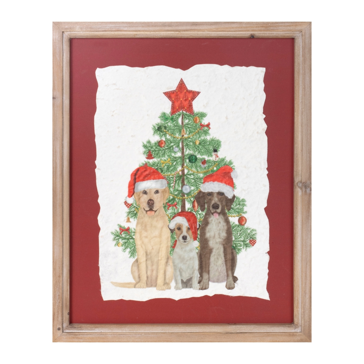 94447DS 11.5 x 15 in. MDF & Wood, Red, White & Green