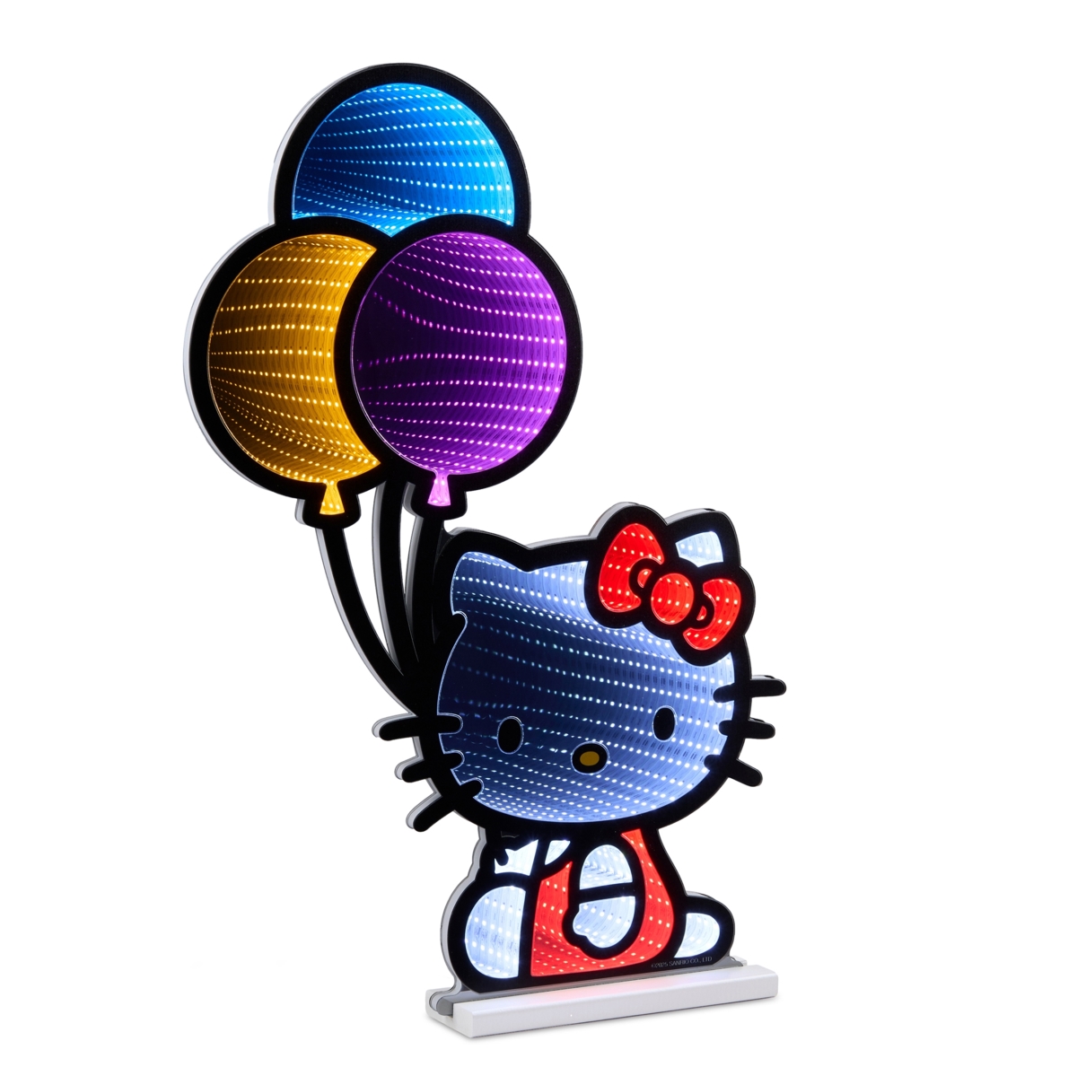 99001DS 24 in. Acrylic UL Plug Hello Kitty Balloons Ekkolight - Red, White & Pink