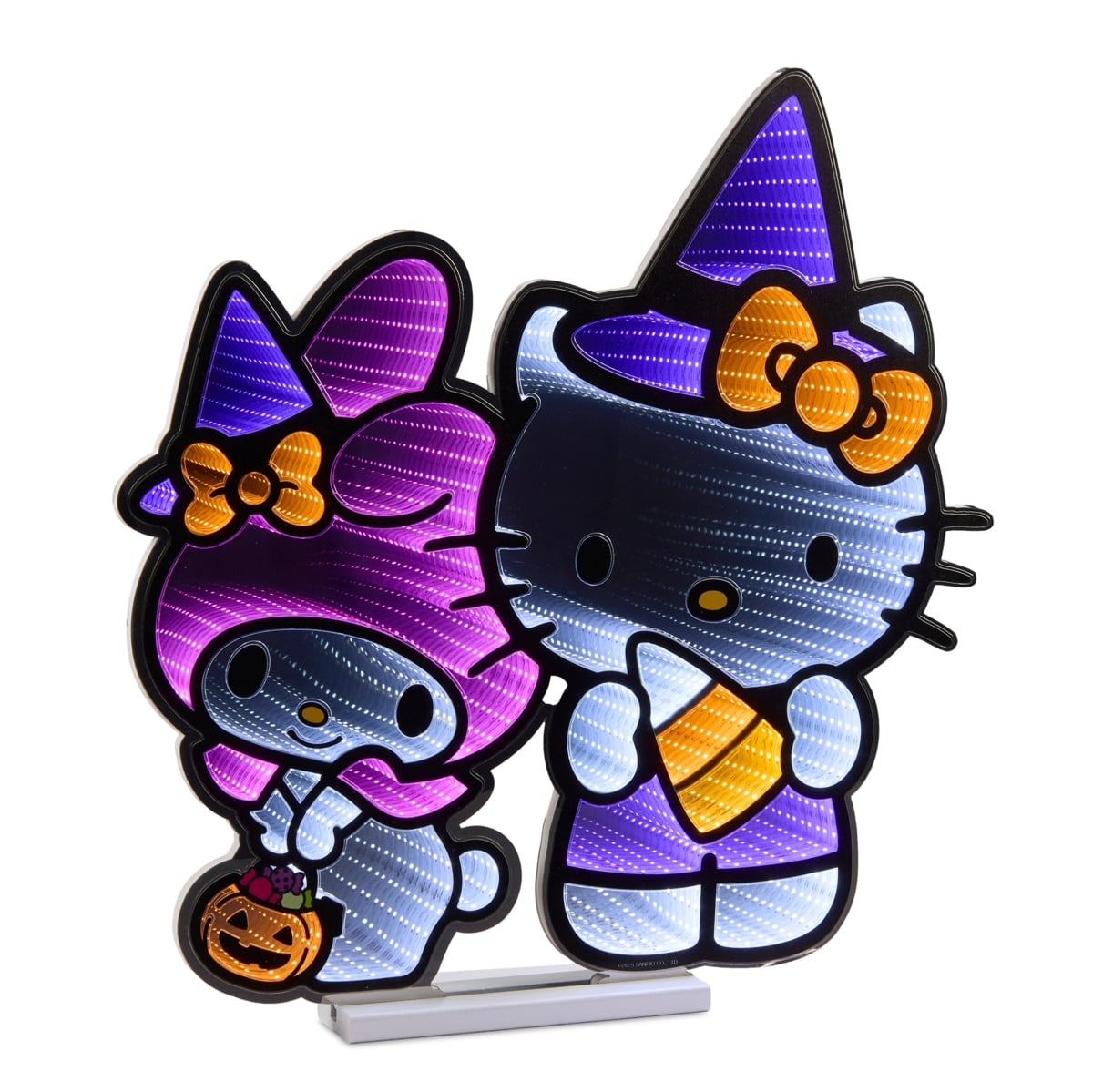 99002DS 24 in. Acrylic UL Plug Hello Kitty & Friends with Candy Corn Ekkolight, Purple & White