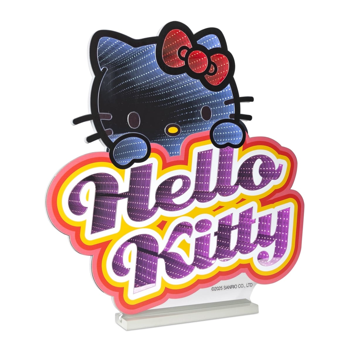 99008DS 24 in. Acrylic UL Plug Hello Kitty Peeking Logo Ekkolight - Pink, White & Red
