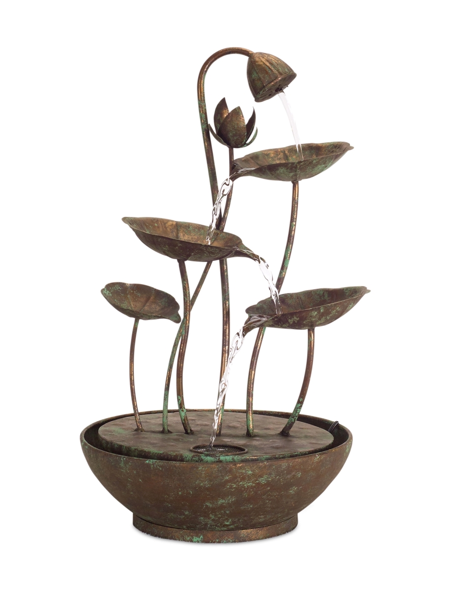 Picture of Melrose International 74250 Iron Lotus Leaf Fountain