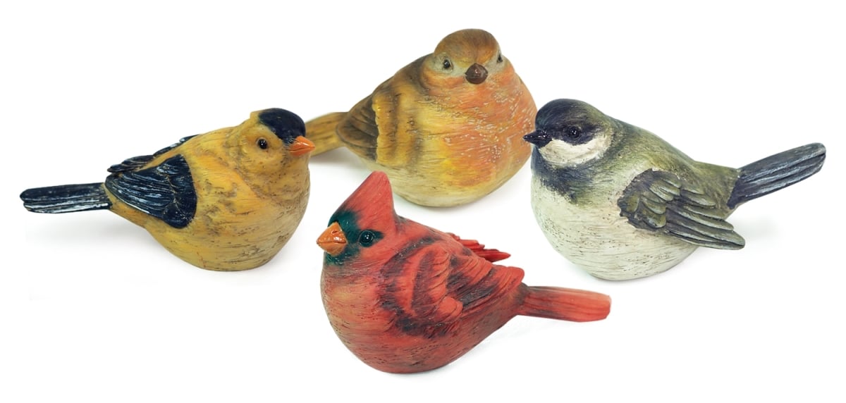 Picture of Melrose International 46615DS 4 in. Polyresin Bird Decoration&#44; Set of 12