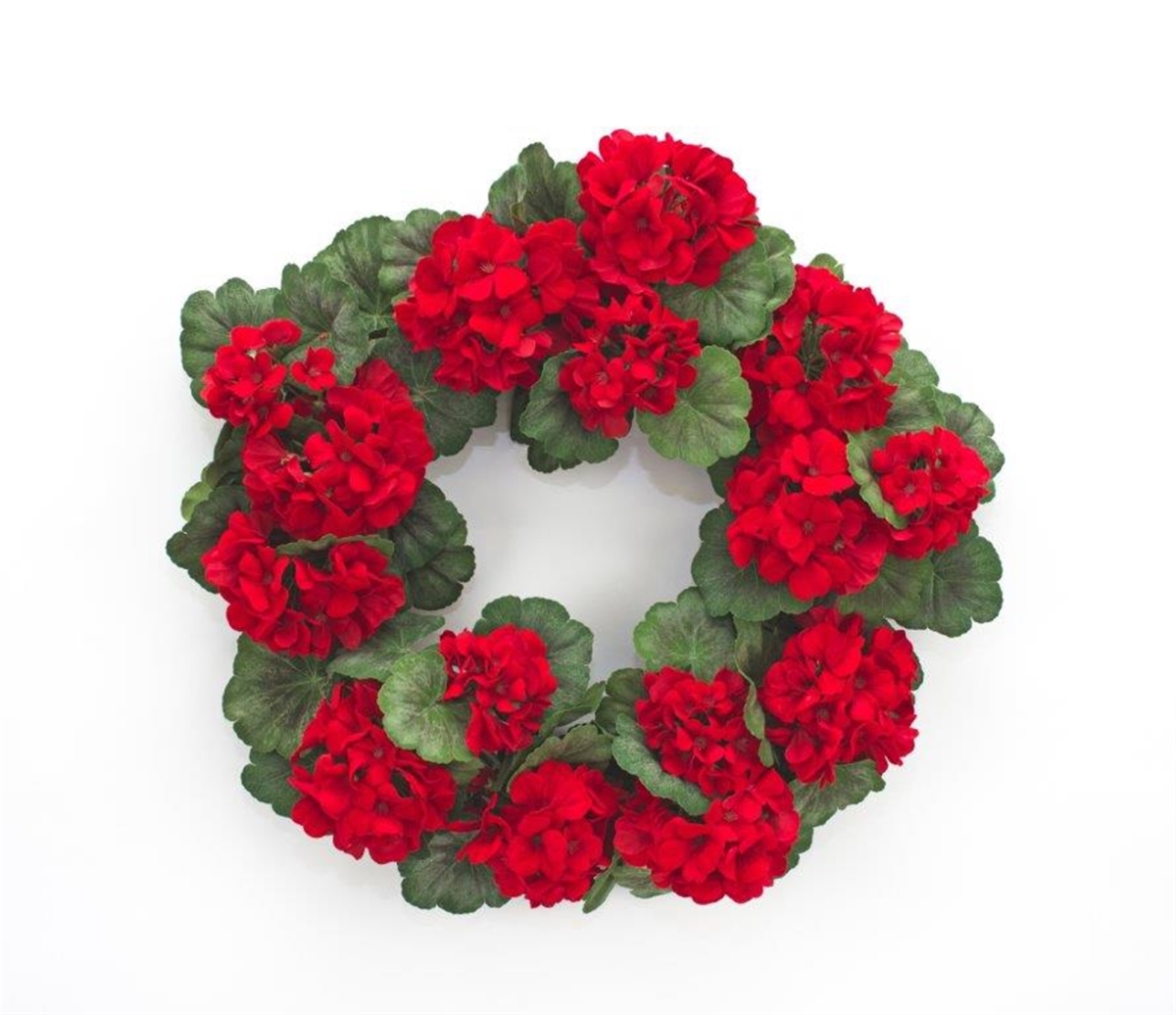 Picture of Melrose International 82017 Geranium Wreath
