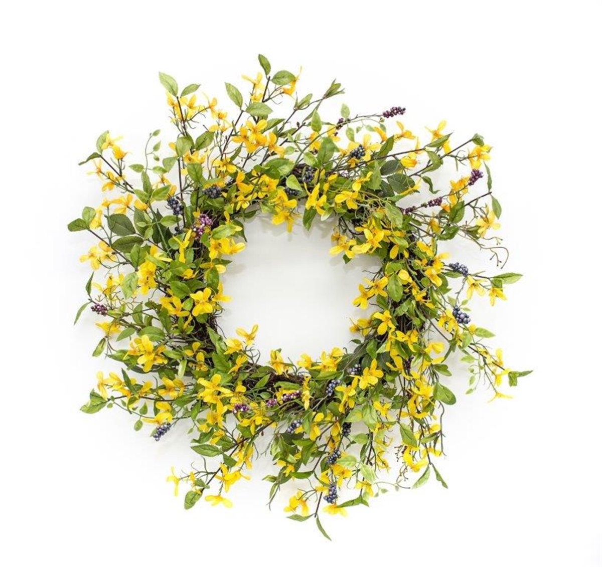 Picture of Melrose International 82539 Forsythia Wreath