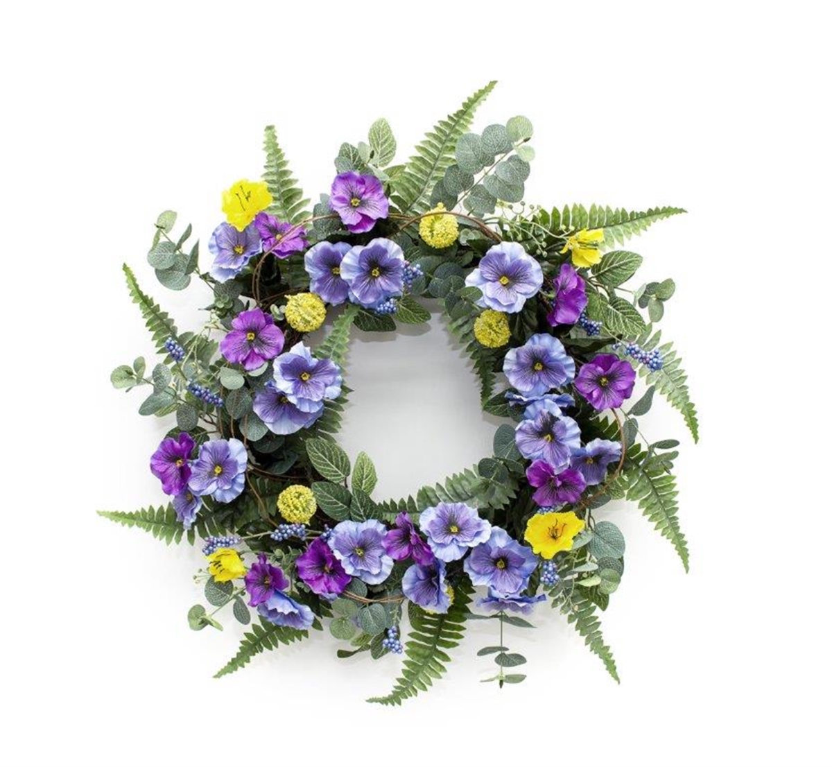 Picture of Melrose International 82622 Pansy Wreath