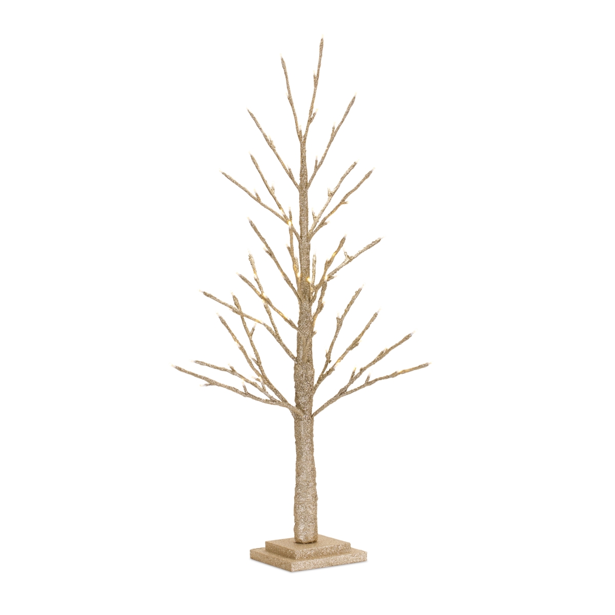 36 in. Paper LED Twig Tree, Gold