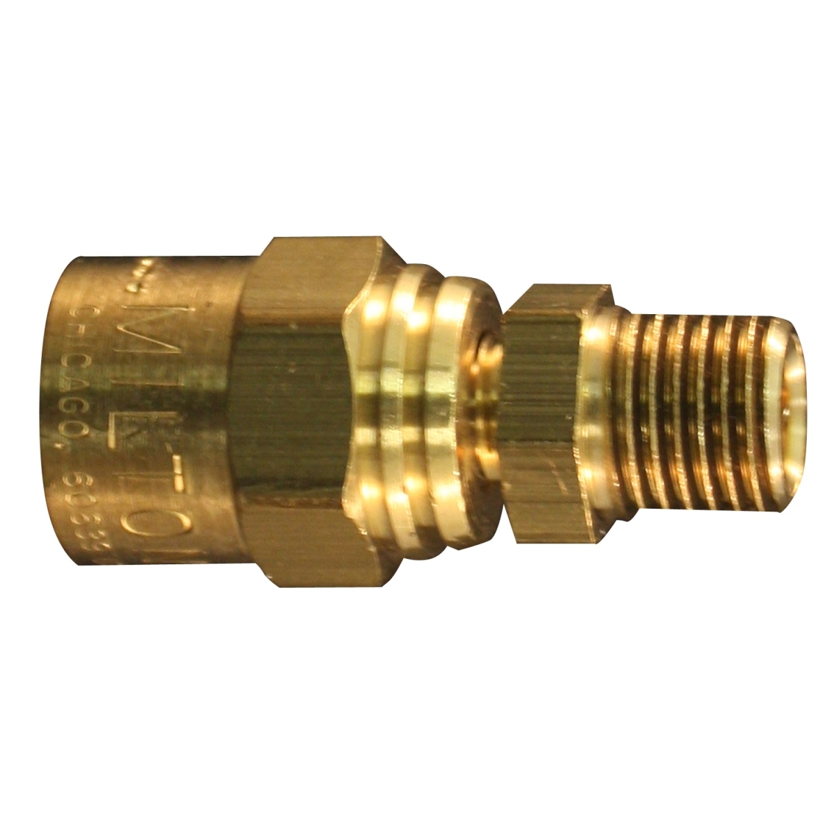Reusable Hose End Fitting - Brass - 0.25 in. MNPT - Max Pressure 250 PSI