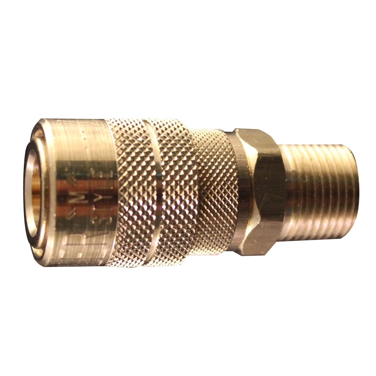 Milton 719BK 0.37 in. MNPT M Style Coupler