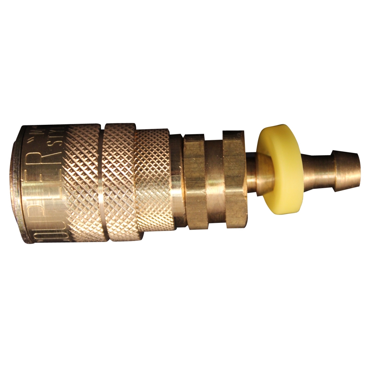 Milton 1717-4BK 0.25 in. Hose Barb M Style Push On & Lock Coupler