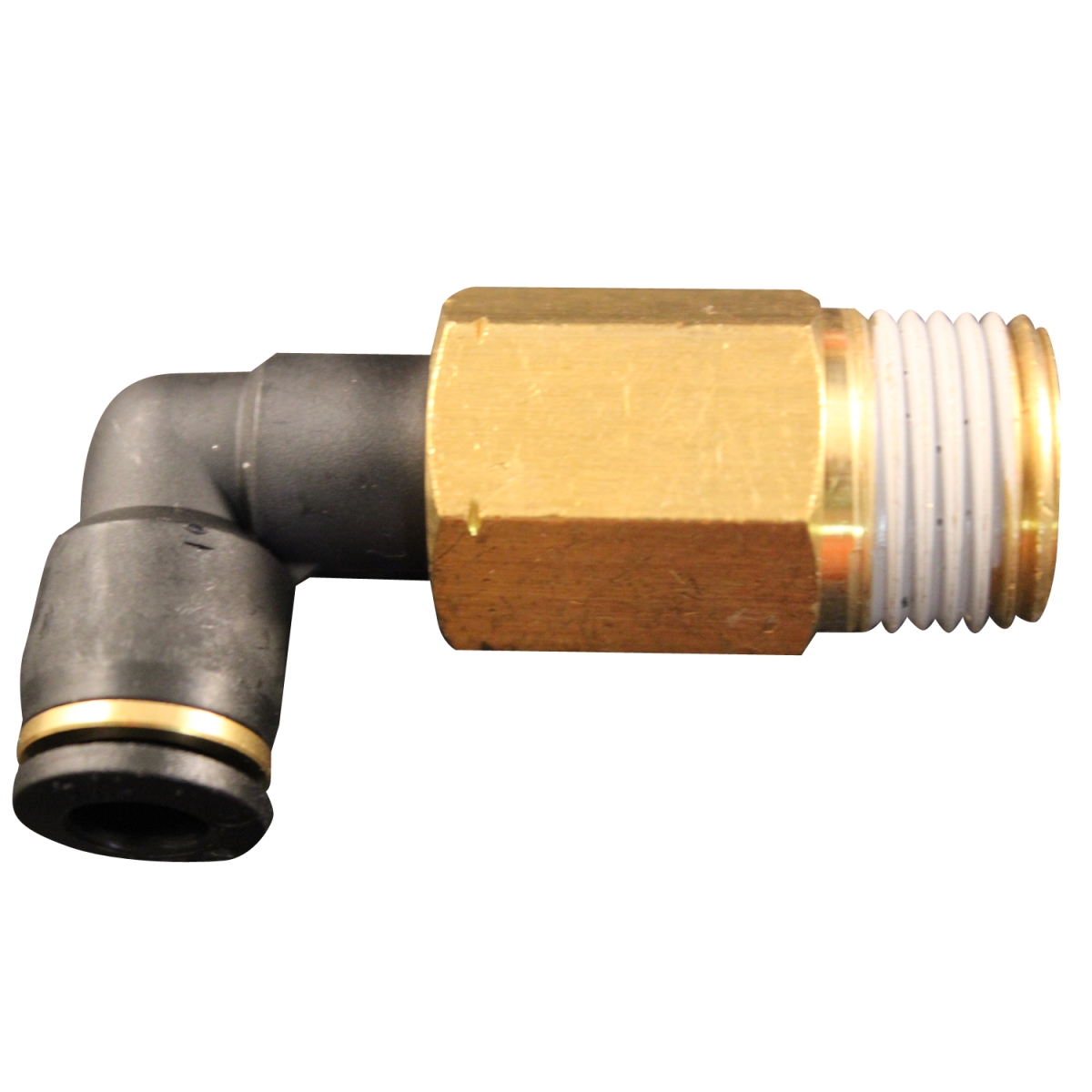0.5 in. MNPT 0.5 in. OD Push to Connect Extended Swivel Elbow