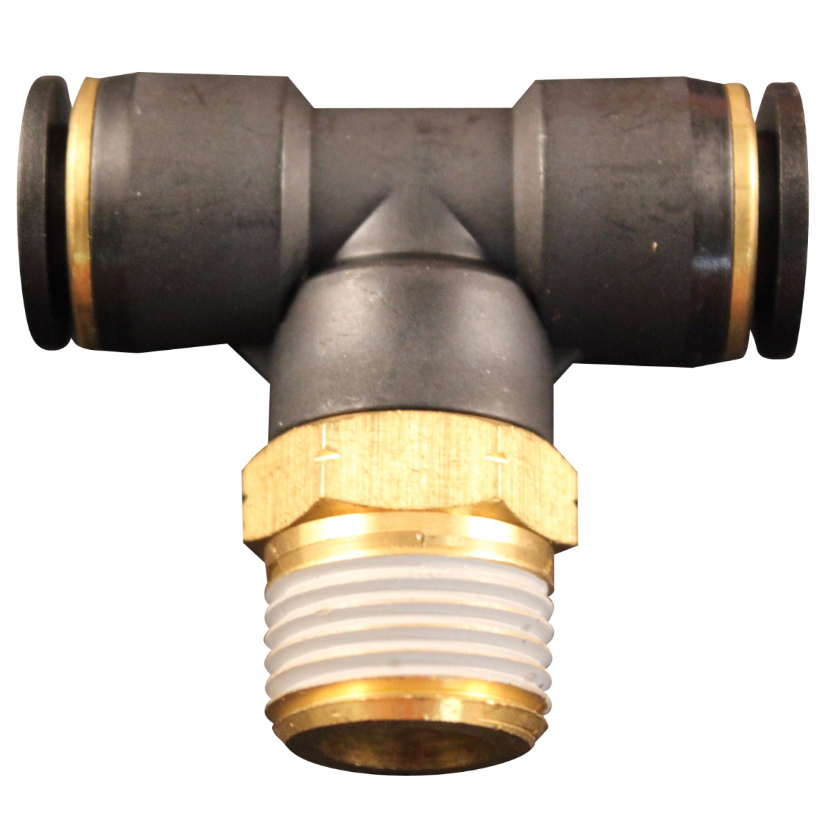 Picture of Milton 2204-9 0.5 in. MNPT 0.37 in. OD Push to Connect Swivel Branch Tee