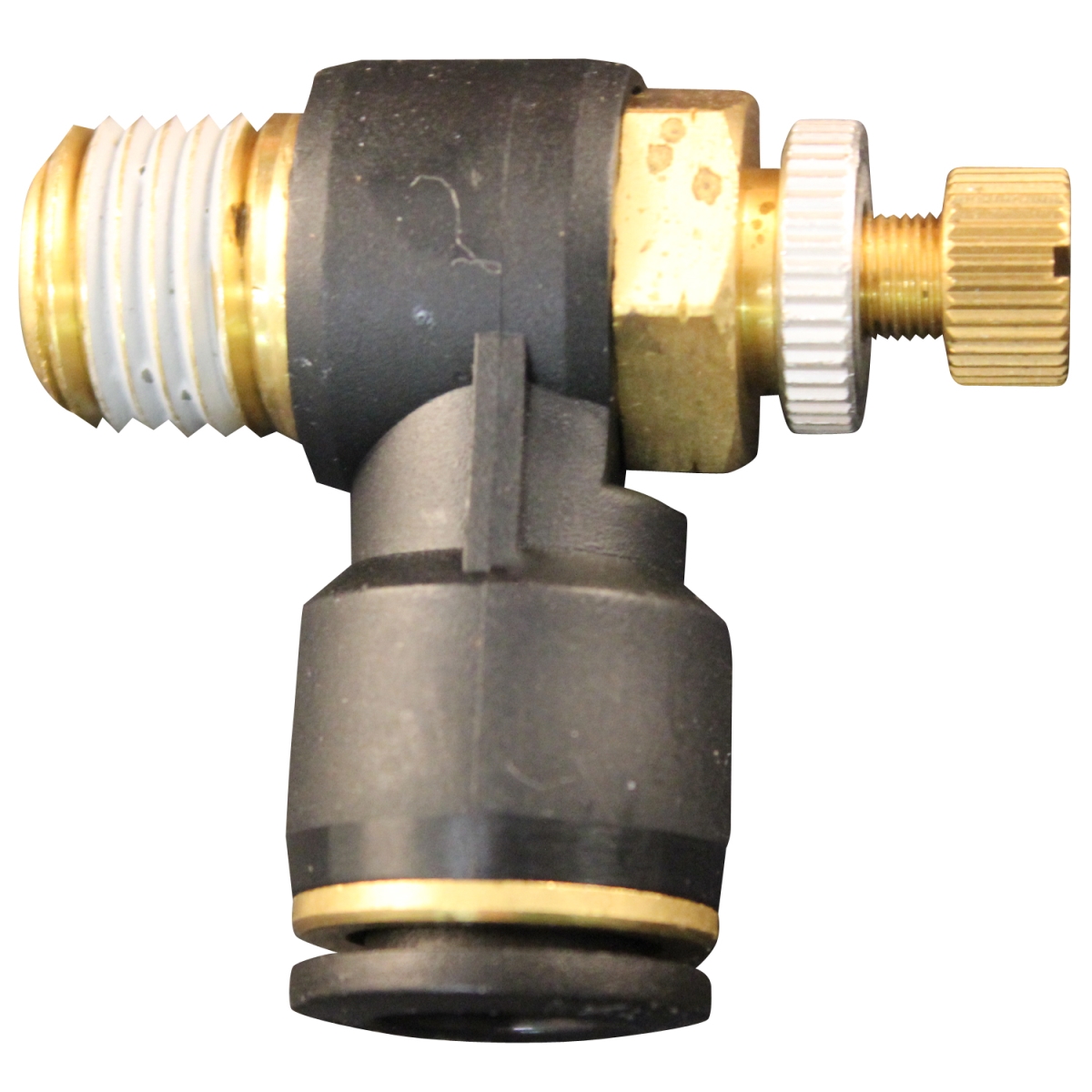 0.25 in. MNPT 0.25 in. OD Push to Connect Meter Out Flow Control