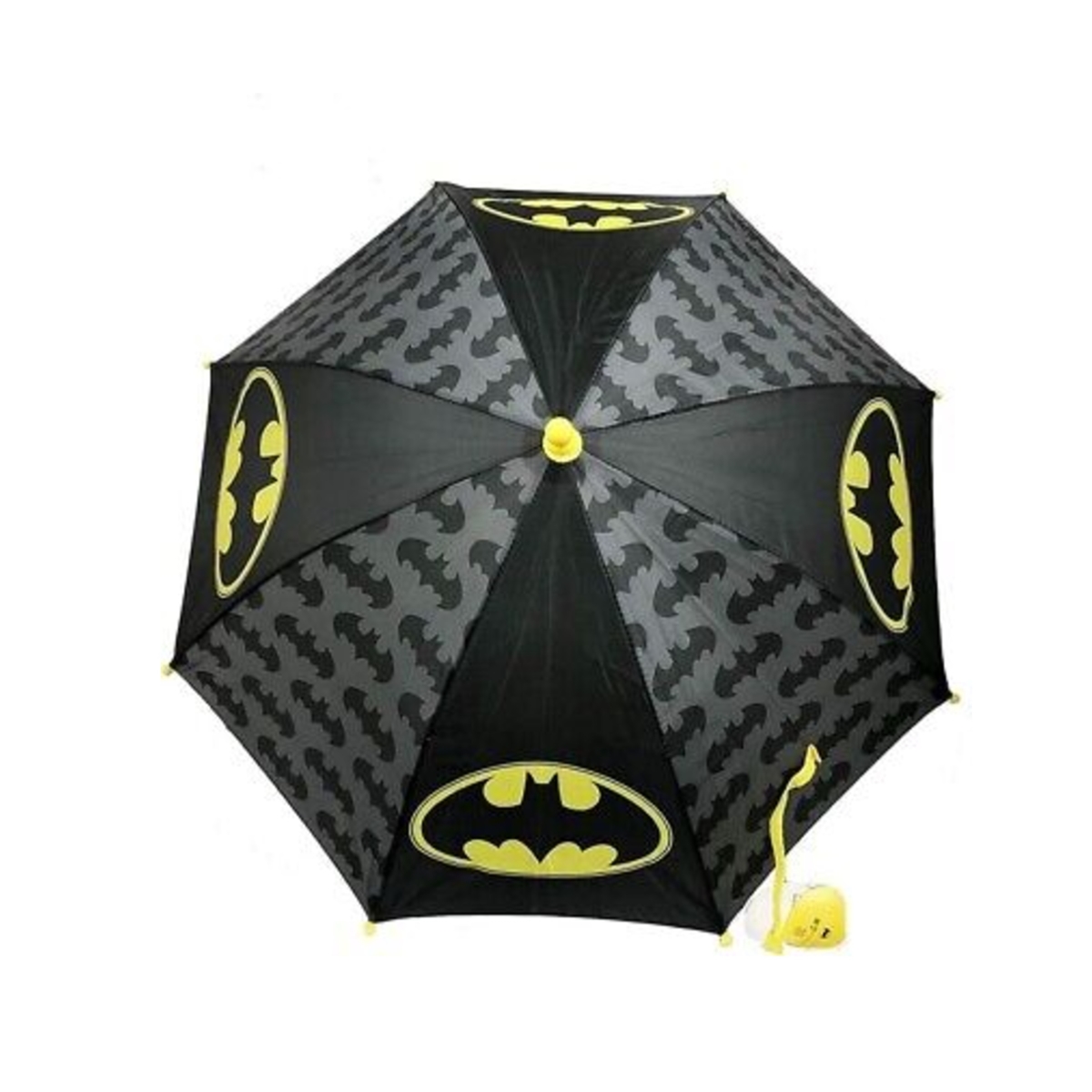 Picture of ABG Accessories BTRD3790WG DC Comic Batman Kids Black Rain Umbrella with Character Charm Handle