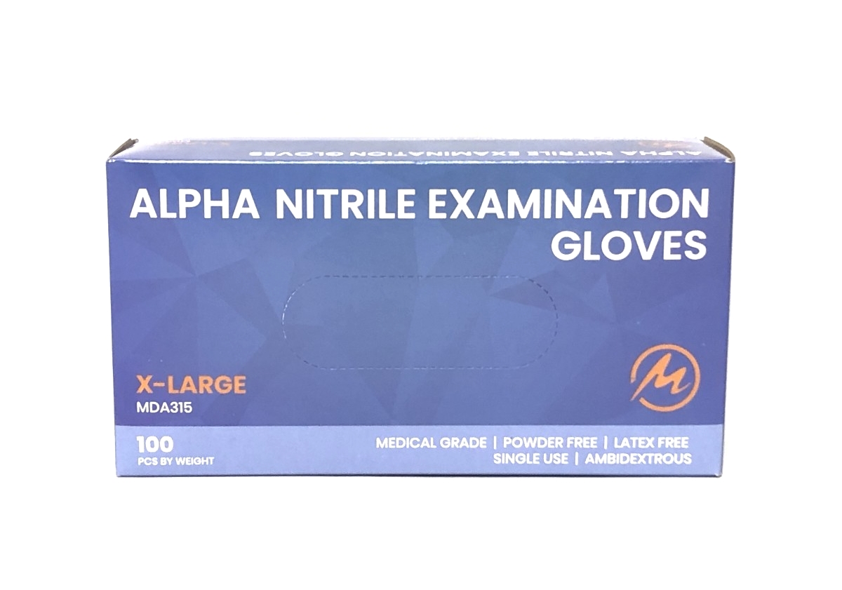 Picture of MAADHO  MDA315 MAADHO MDA315 Alpha Nitrile Examination Gloves XL - Case of 1000