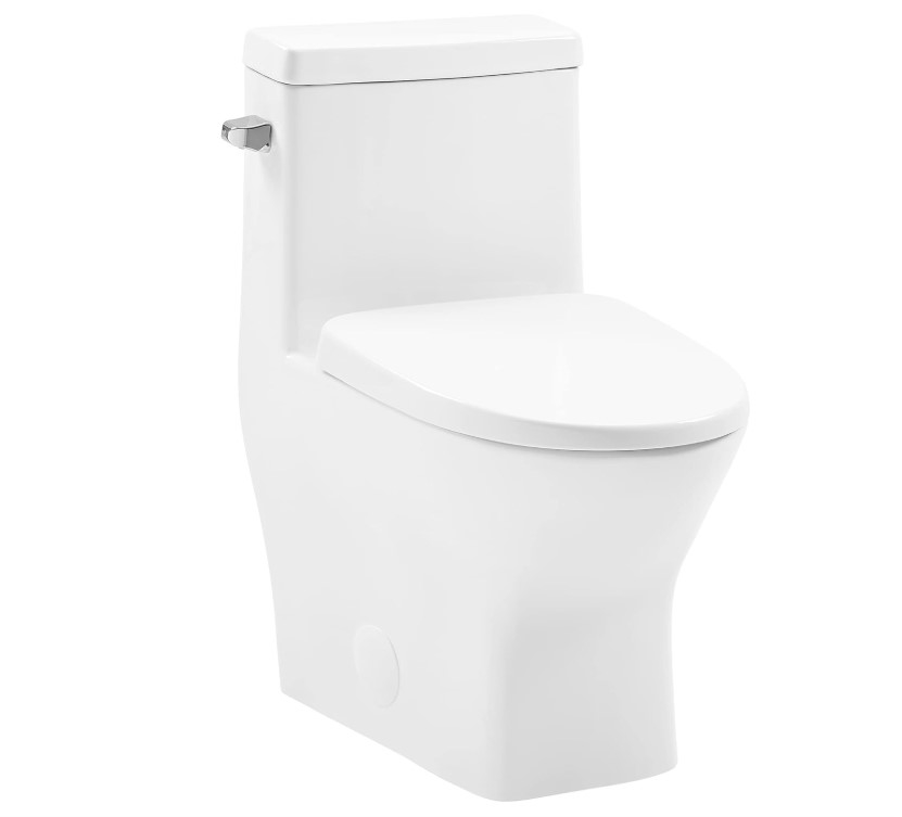Picture of Swiss Madison  SM-1T260 Swiss Madison SM-1T260 Sublime II One Piece Round Toilet Button Flush - Matte Black