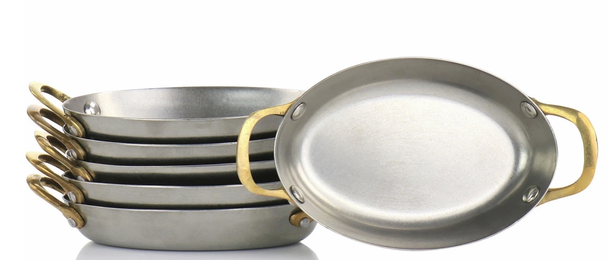 Picture of Martha Stewart 80663.01 Martha Stewart 80663.01 Mini AU Gratin Pan 6 Piece Set w/Brass Handle