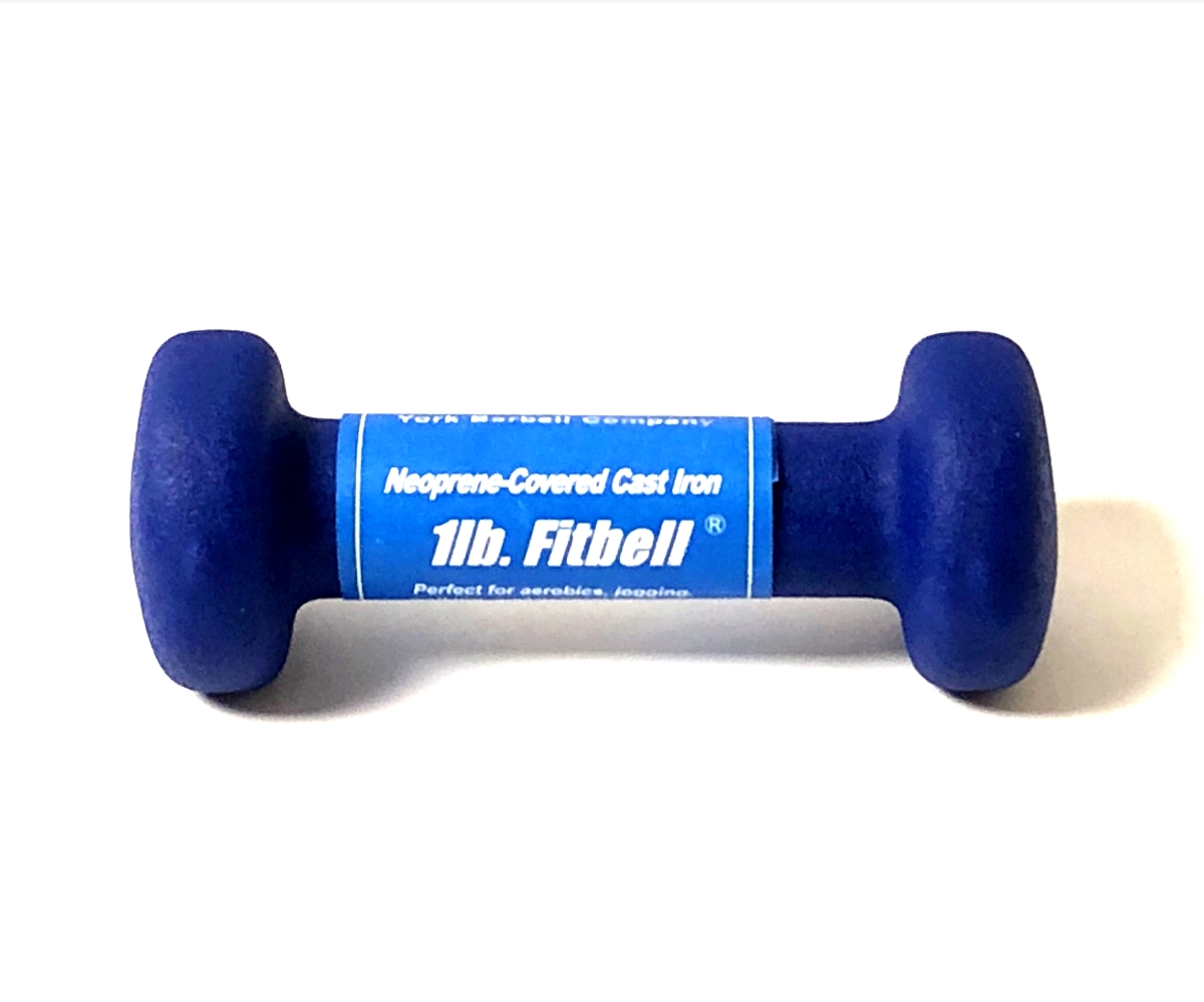 443101  443101 Blue Neoprene-Covered Cast Iron 1 Ib Fitbell