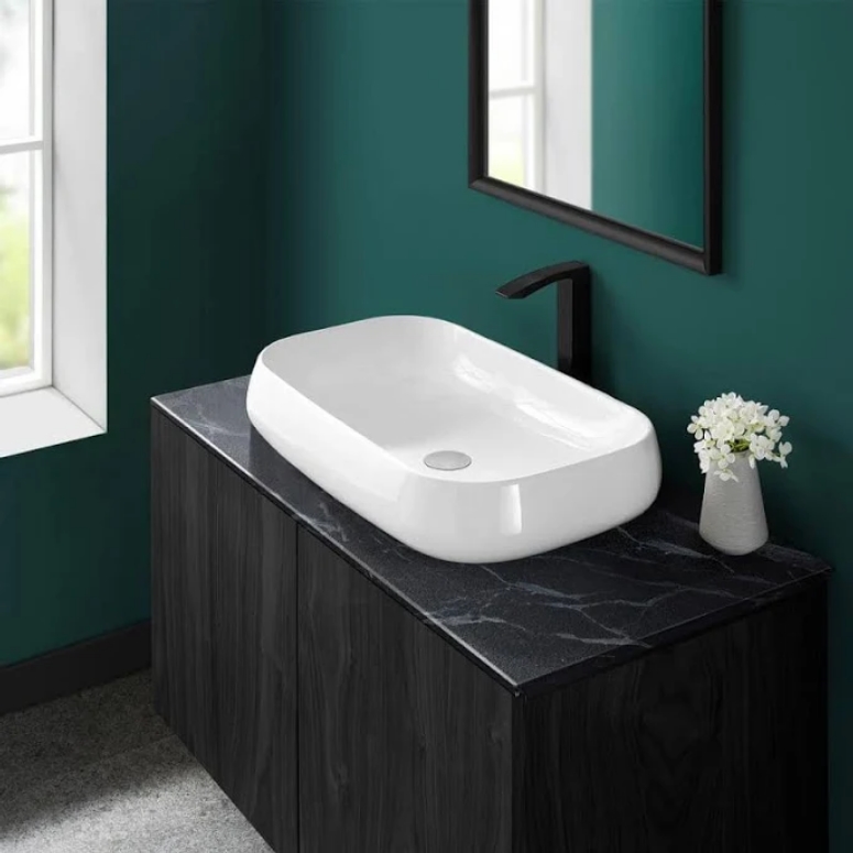 SM-VS275  SM-VS275 Chateau 28 in. Rectangle Ceramic Vessel Sink - Glossy White