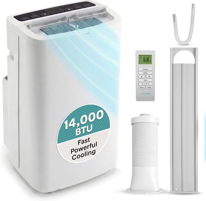 SLPAC14   SLPAC14 Portable Air Conditioner 14,000 BTU , White