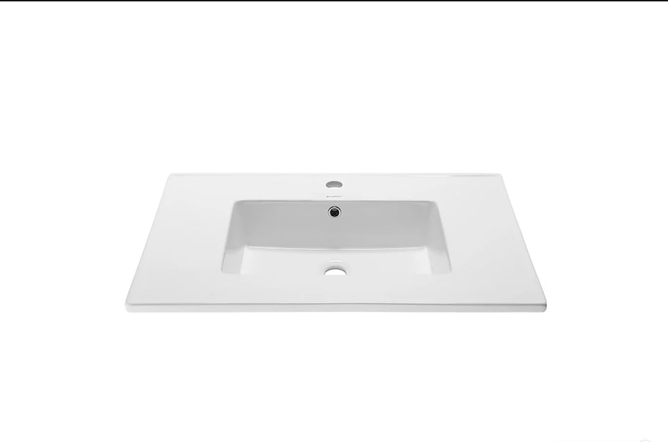 SM-VT328  SM-VT328 Voltaire 31' Vanity Top Bathroom Sink Single Hole, White