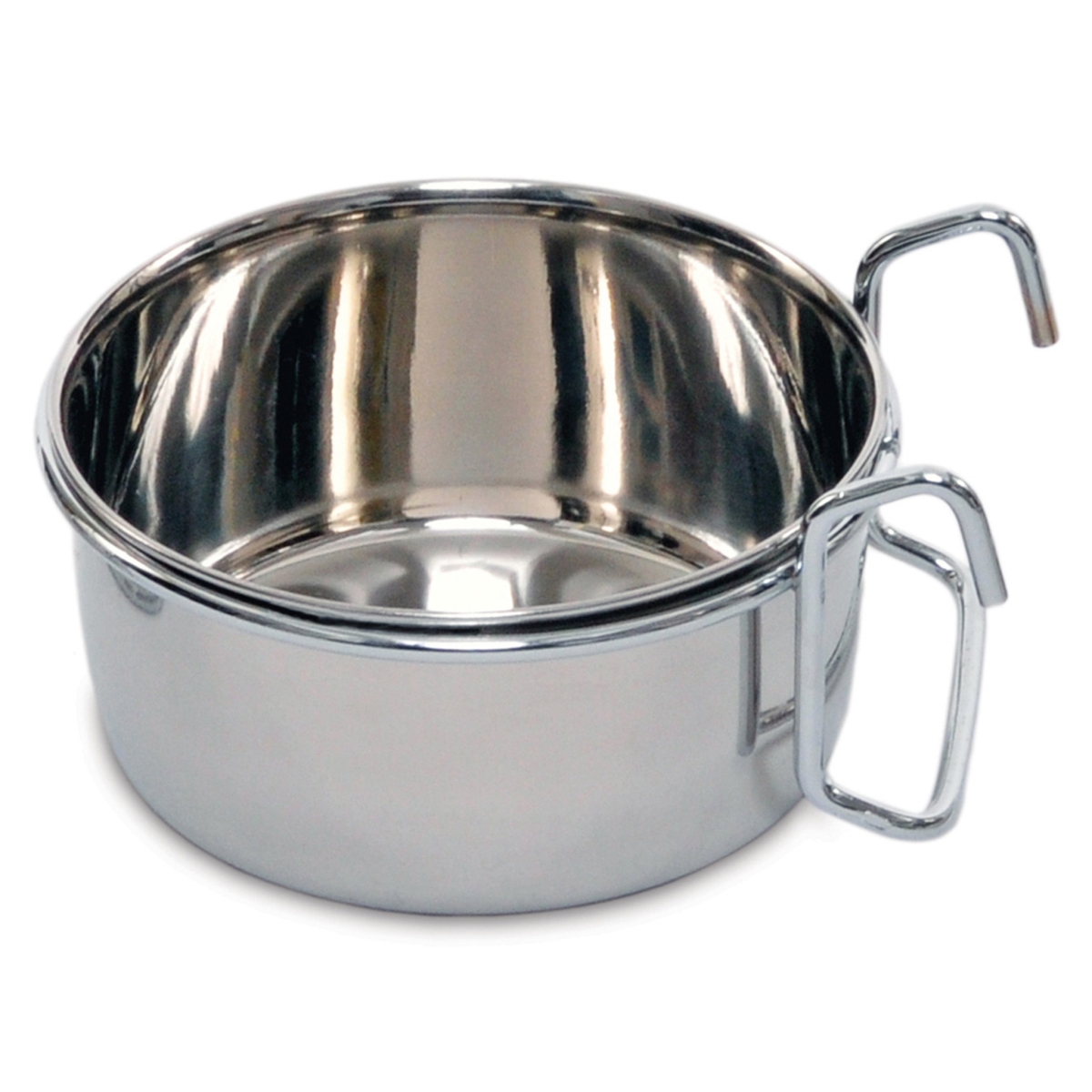 Picture of Pet Nautic CH-100 5 oz Stainless Steel Hang-on Coop Cup With Silver Wire Hanger