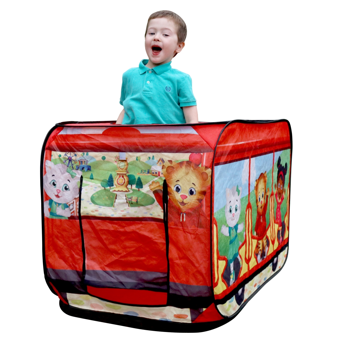 Picture of M&M Sales Enterprises MM00173 Daniel Tigers Neighborhood Trolley Pop Up Play Tent