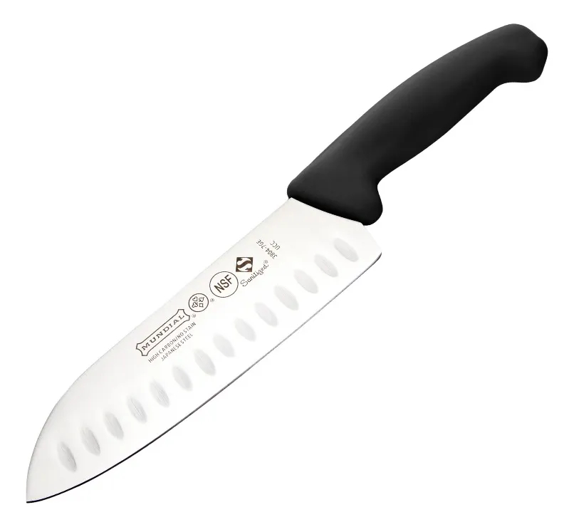 Picture of Mundial 3804-7GE 7 in. 3800 Series Santoku Kitchen Knife, Polypropylene Handle & Japanese High Carbon Stainless Steel Blade, Black