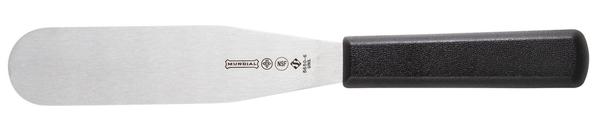 Picture of Mundial 5650-6 6 in. Professional 5600 Series Bakers Icing Spatula&#44; Black