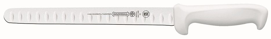 Picture of Mundial W5627-10GE Bulk 10 in. Professional 5600 Series Granton Edge Slicer Bulk Knife&#44; White