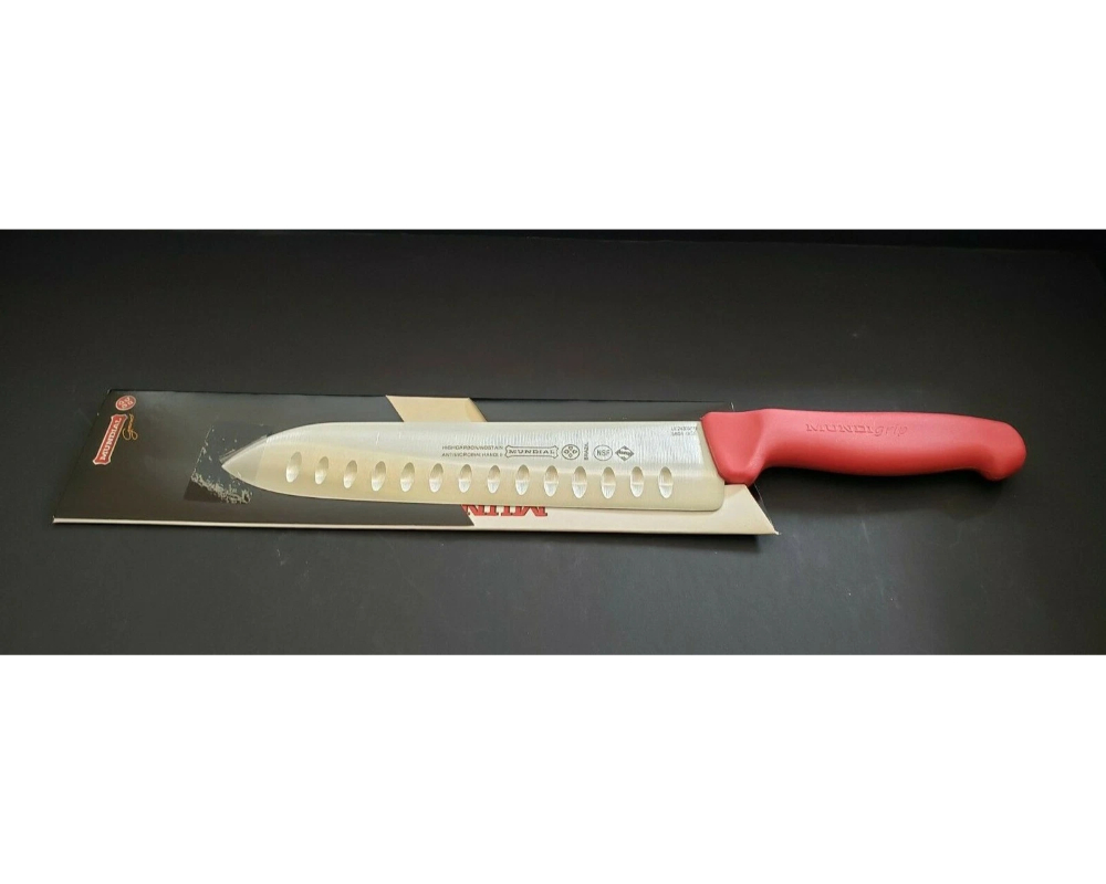 Picture of Mundial R5804-9GE 9 in. Professional 5500 Santoku Hollow Edge Knife Red
