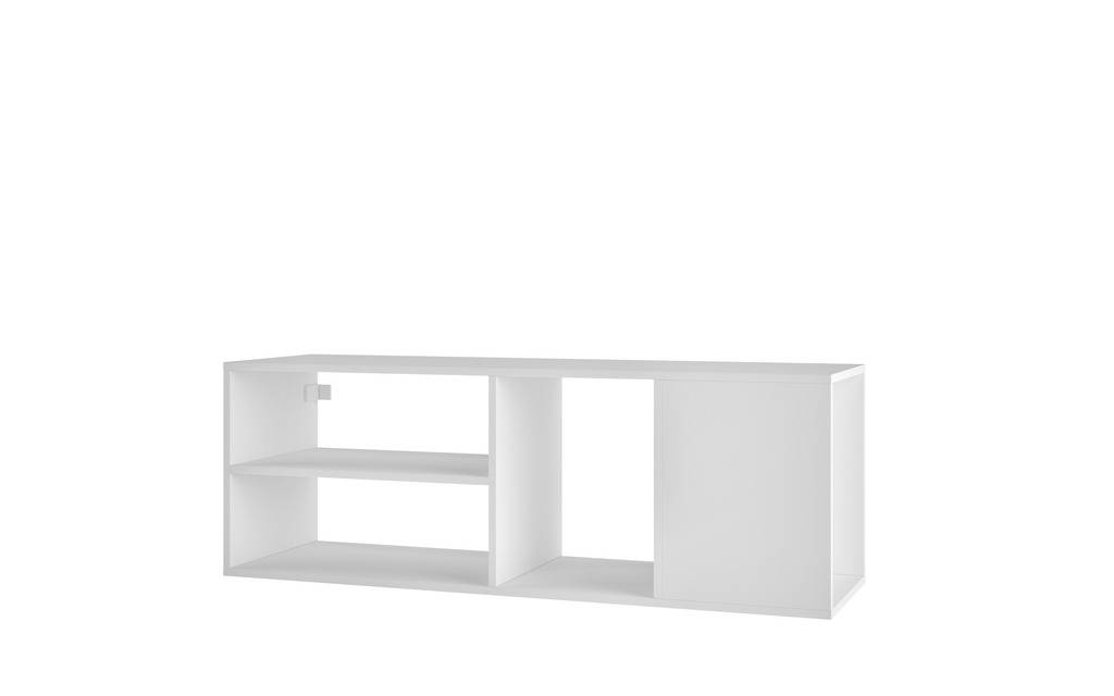 Picture of Manhattan Comfort 127AMC6 Minetta 46 in. Floating TV Stand with 4 Shelves&#44; White