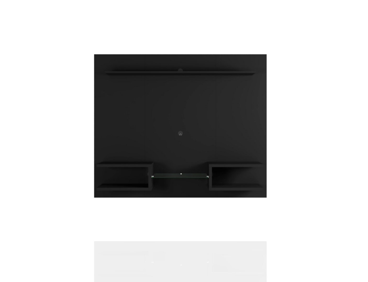 Picture of Manhattan Comfort 224BMC8 Plaza Modern Floating Wall Entertainment Center with Display Shelves in Black&#44; 53.54 x 64.25 x 11.65 in.