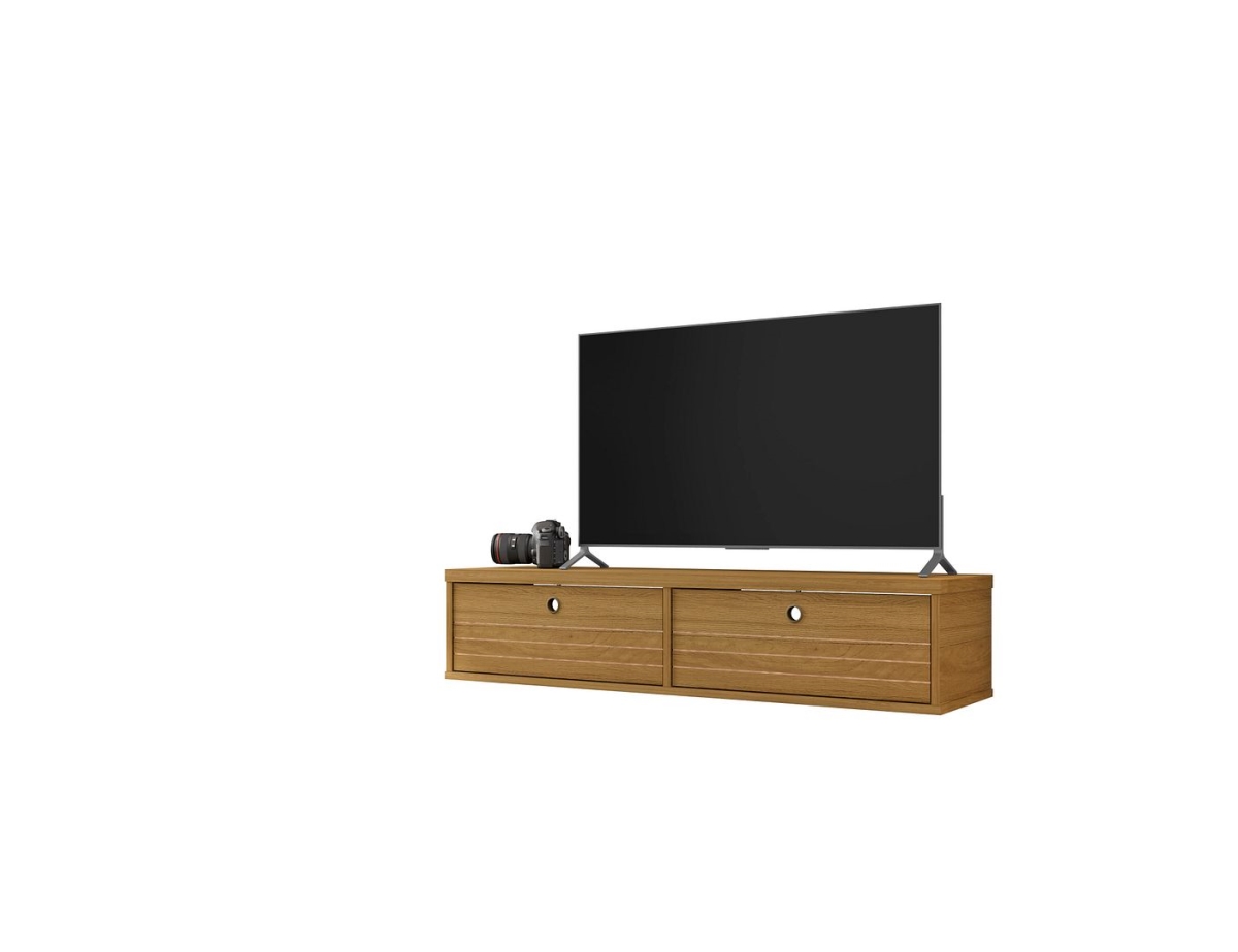Picture of Manhattan Comfort 227BMC2 Liberty Mid-Century Modern Floating Entertainment Center with 2 Shelves in Cinnamon&#44; 11.81 x 42.28 x 9.05 in.