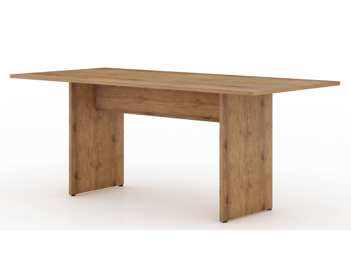 NoMad Rustic Country Dining Table in Nature, 29.92 x 67.91 x 32.48 in.