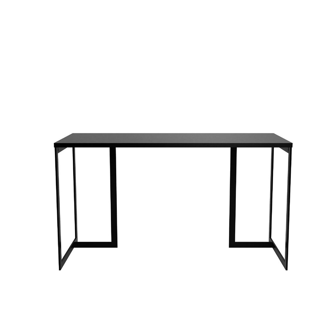 53.15 in. Lexington Desk Metal Base, Balck