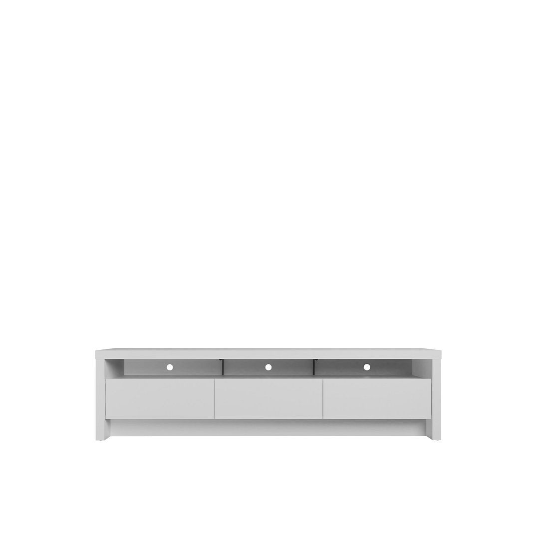 224053 70.86 in. Sylvan TV Stand with 3 Drawer, White
