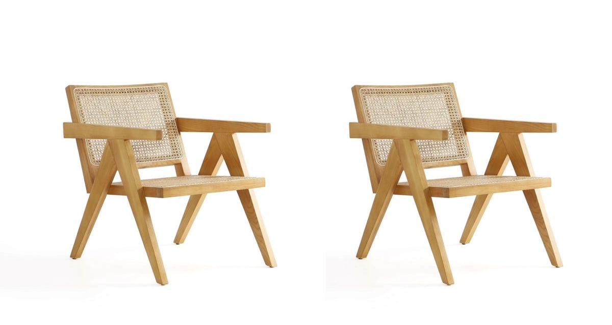 Hamlet Accent Chair, Nature Cane - Set of 2