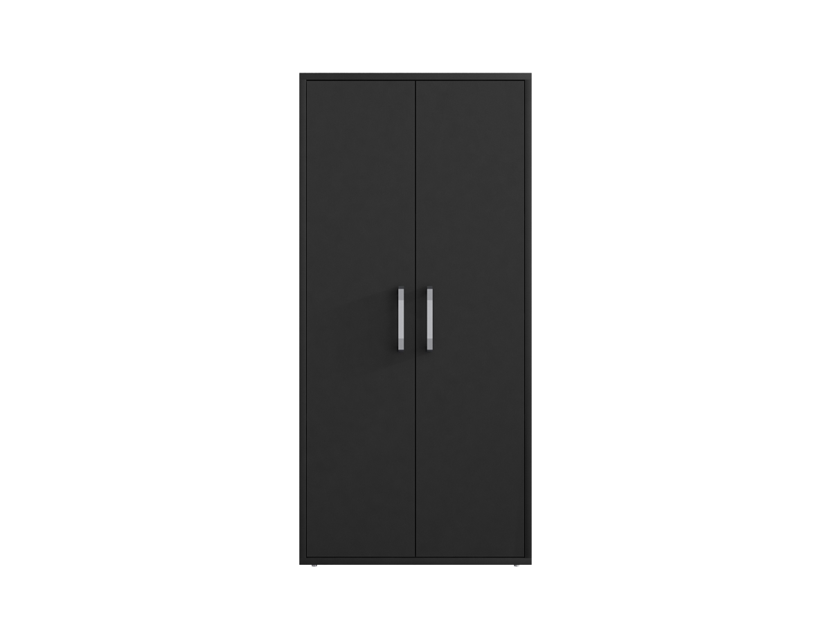 250BMC8 35.43 x 17.72 x 73.43 in. Eiffel Modern MDP Garage Cabinet, Black