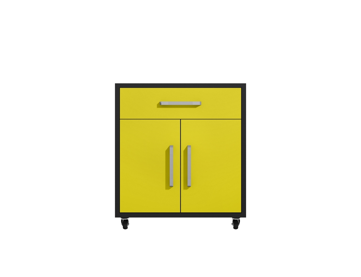 90 Degrees Open Style with Soft Close Door Mobile Garage Storage Cabinet, 17.72 in W, 34.41 in H