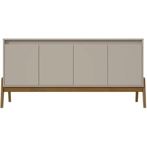 SB-62722-OW 63.32 x 20.07 x 30.03 in. Gales Mid-Century Modern Wood Sideboard, Greige