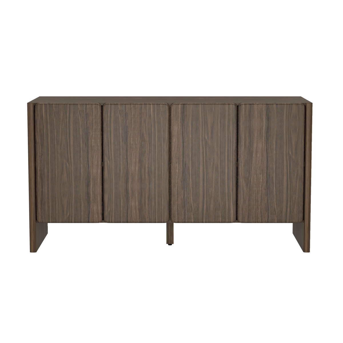SB008-BR 60 x 20.3 x 32 in. Linda Modern MDP Sideboard, Walnut Brown