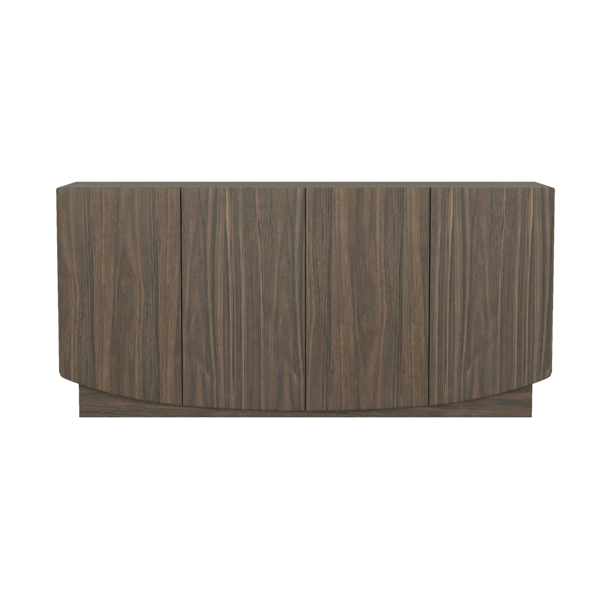 SB1675-3 60 x 18 x 28 in. Ardea Contemporary 4-Door MDF Sideboard, Walnut