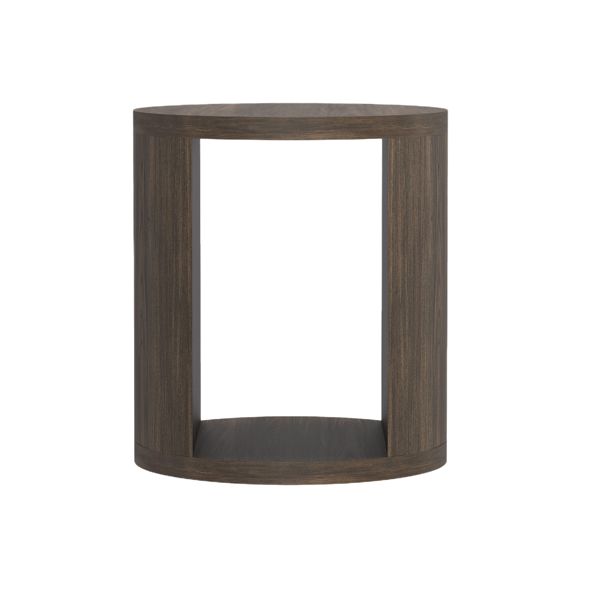 ET1833-3 Alure 20 in. Round End Table in Walnut