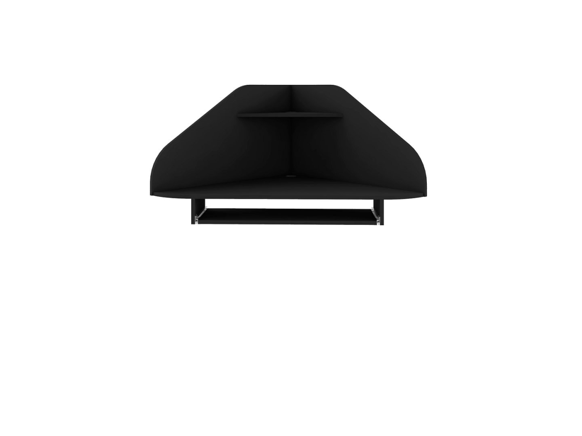 Picture of Manhattan Comfort 231BMC8 Bradley Floating Corner Desk with Keyboard Shelf in Black&#44; 21.06 x 43.98 x 31.1 in.