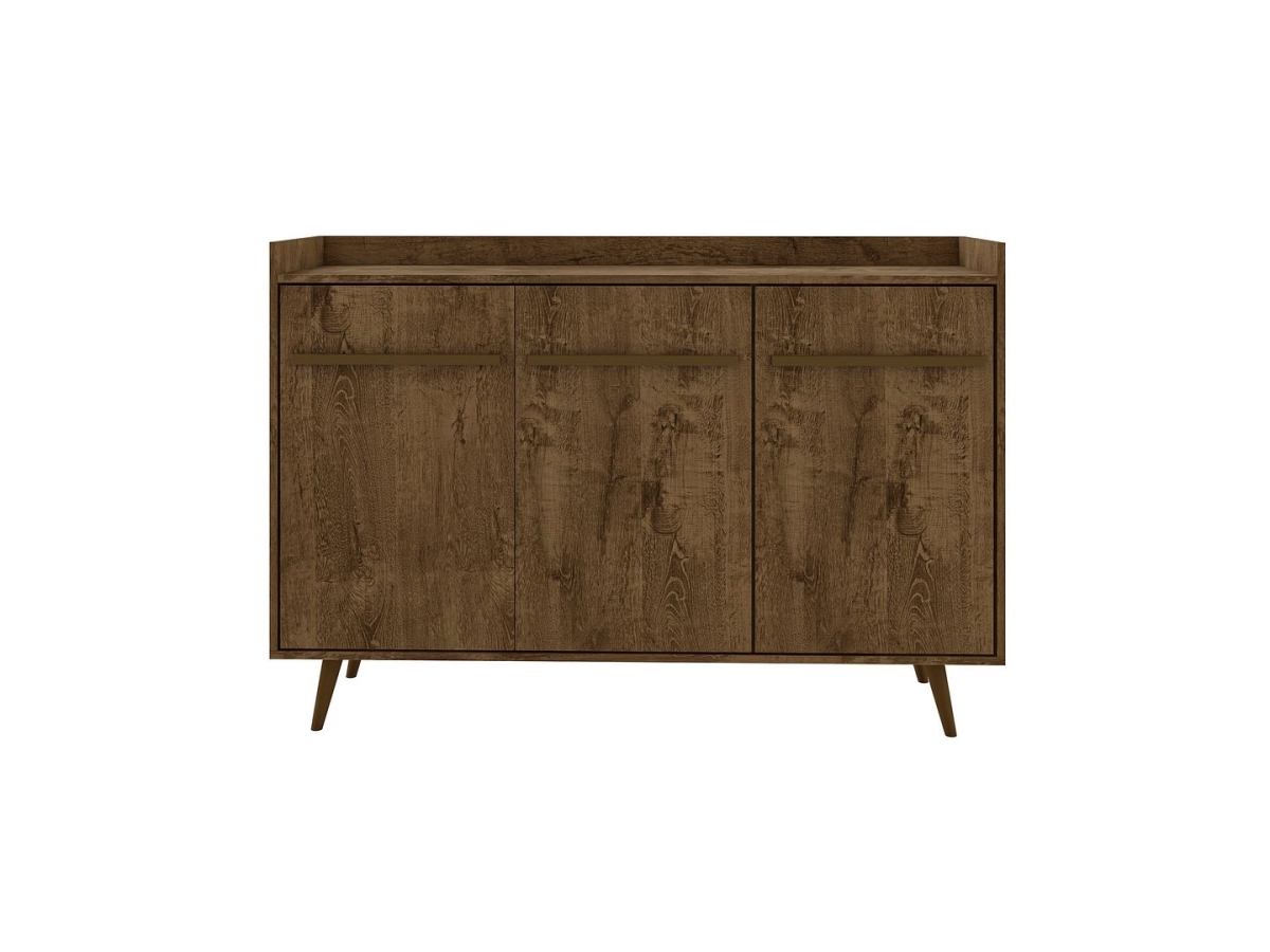 Picture of Manhattan Comfort 230BMC9 Bradley Buffet Stand with 4 Shelves in Rustic Brown, 38.58 x 53.54 x 14.53 in.